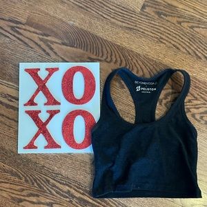 BLACK gently used peloton top